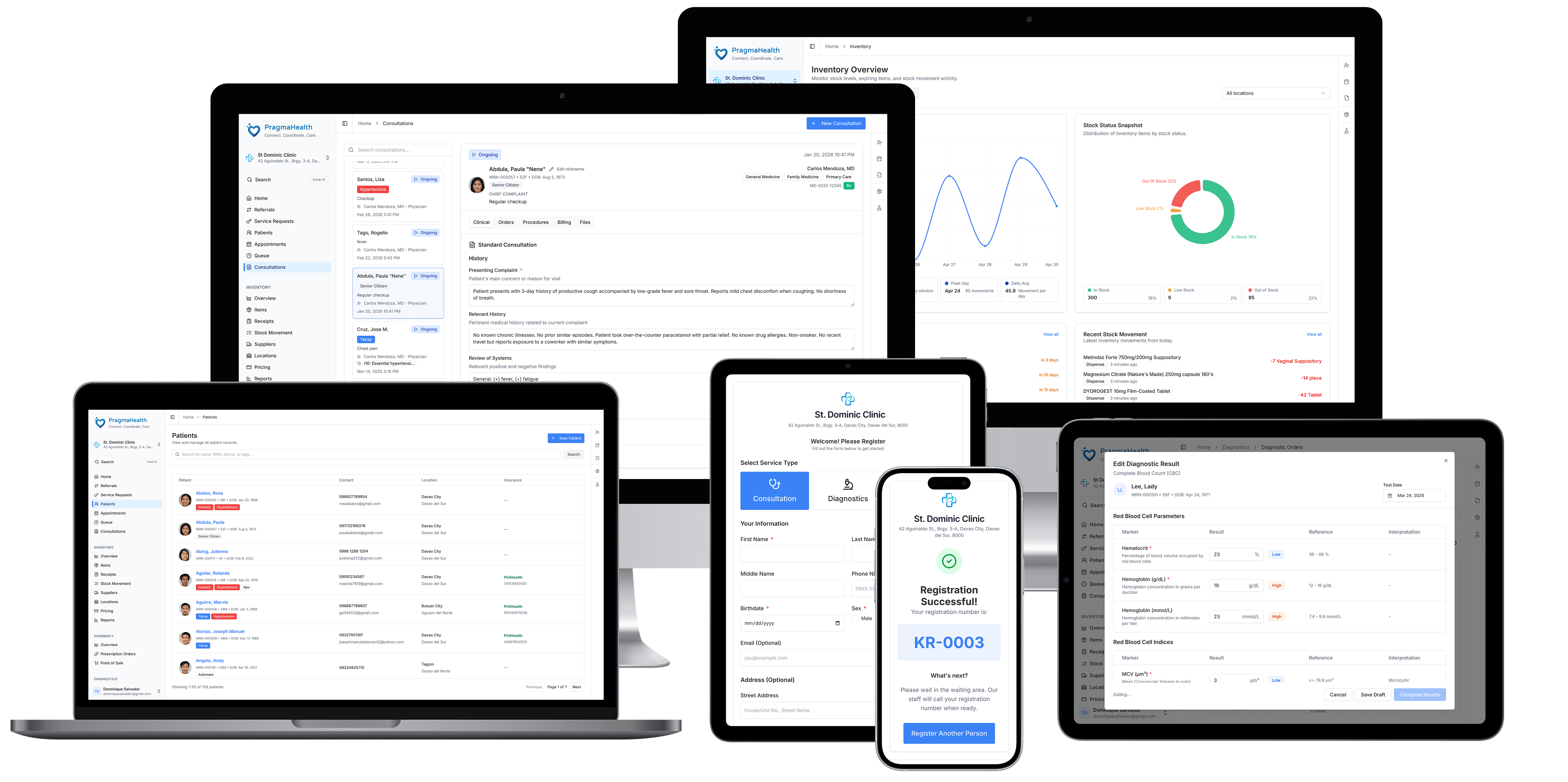 PragmaHealth product dashboard preview